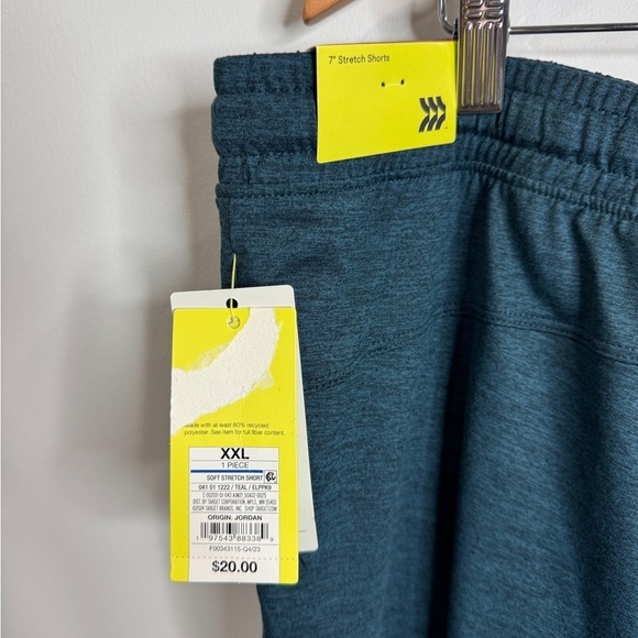 all in motion Teal Stretch Soft Men's Short (XXL) - Picture 5 of 6